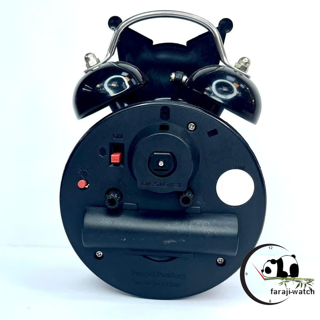 ساعت رومیزی زنگ دار طرح کرومی - تصویر 3